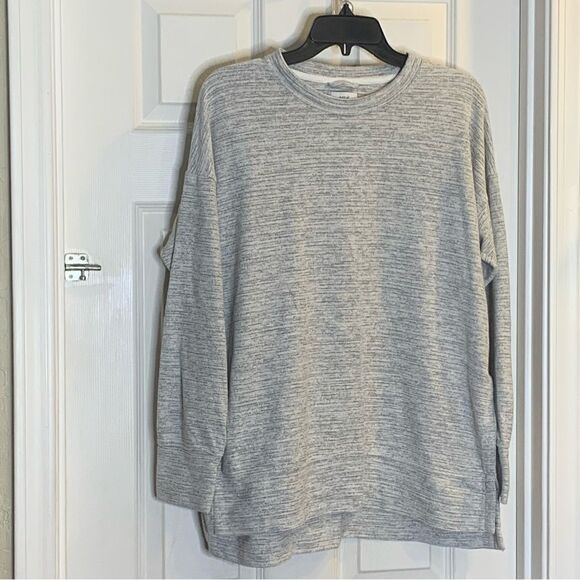 Aerie Grey Marled Light Weight Pull Over Size Small Oversized - Picture 3 of 9